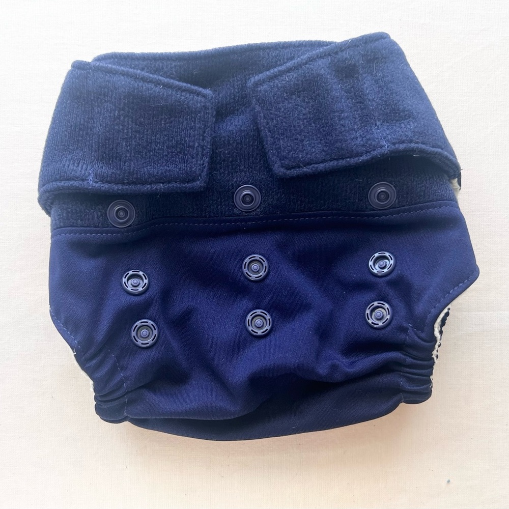 Grovia Hybrid Re-usable Diaper Shell Hook & Loop Closure - Arctic